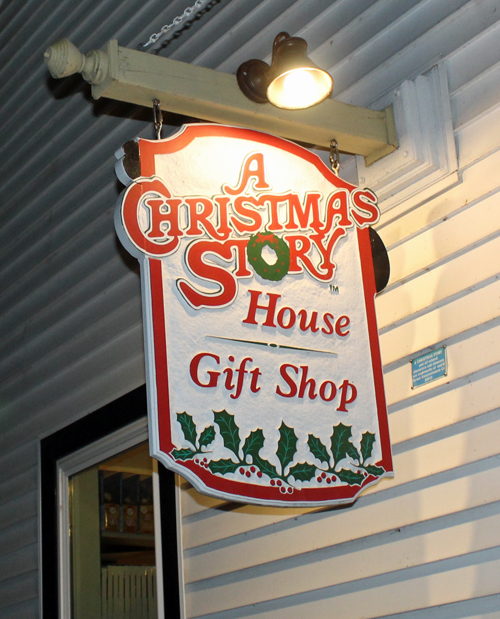 A Christmas Story House giftshop sign